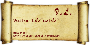 Veiler László névjegykártya